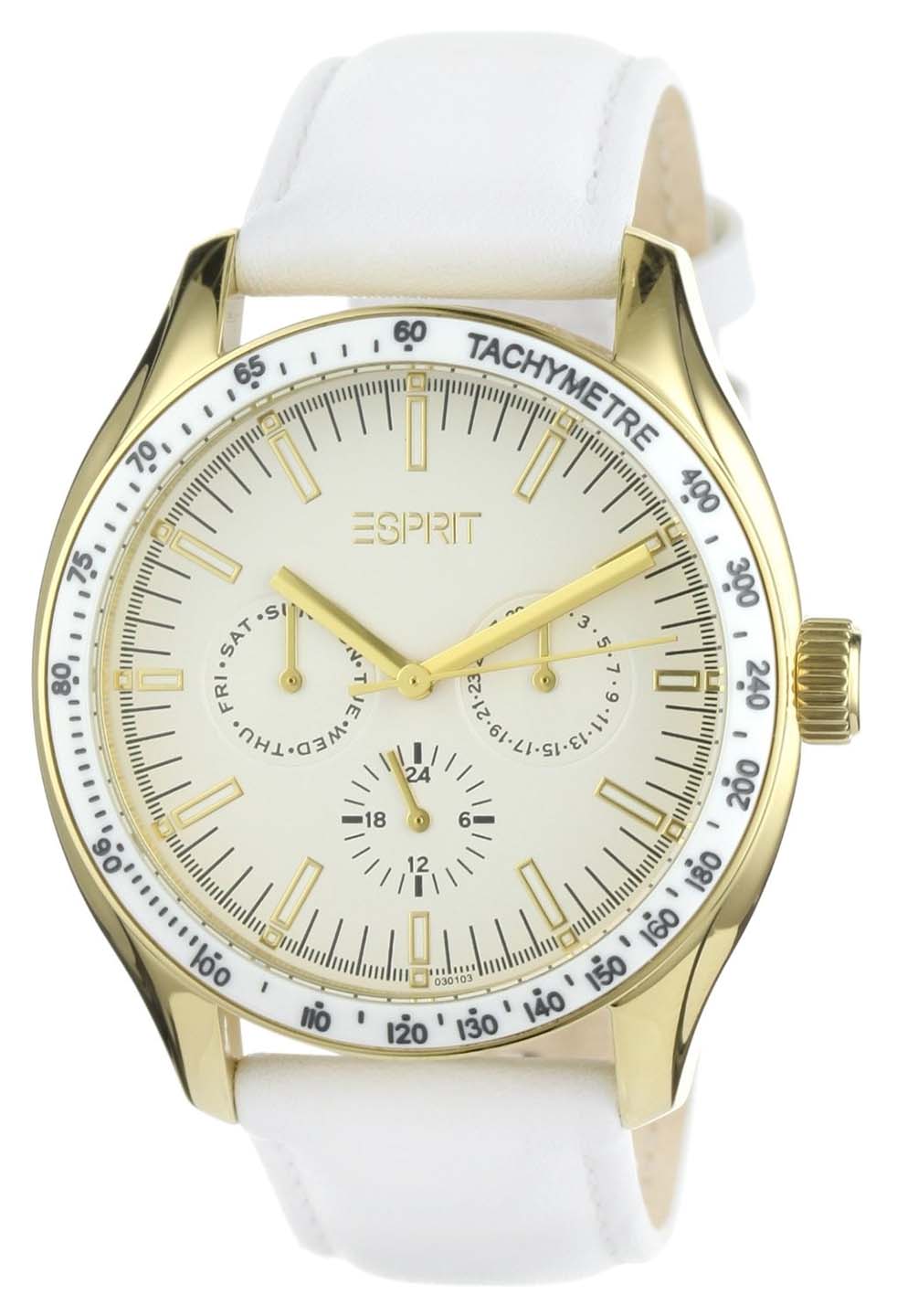 Esprit White Leather Strap